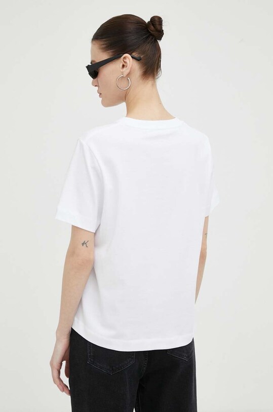 Ρούχα Βαμβακερό μπλουζάκι Samsoe Samsoe F00012400 λευκό