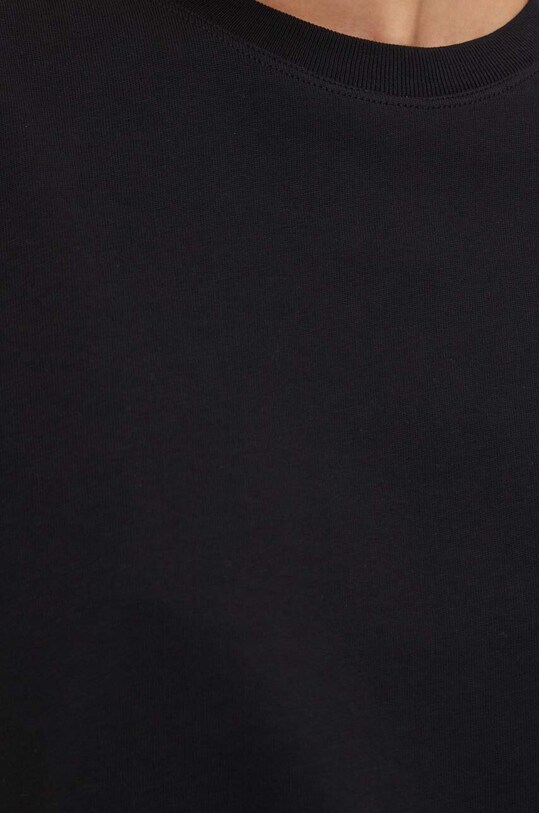 Bavlněné tričko Samsoe Samsoe CAMINO F00012400 černá