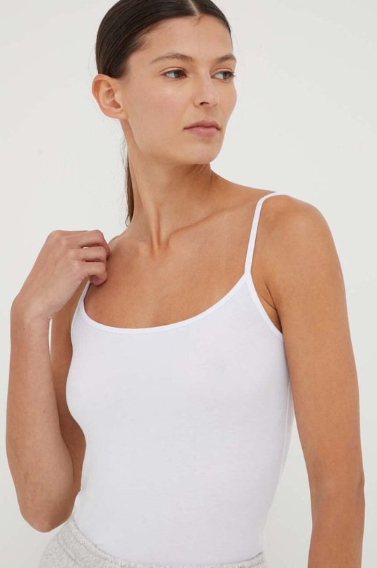 Samsoe Samsoe top uni alb F00001561