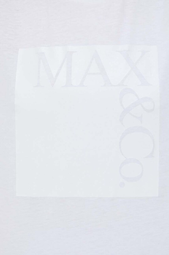 MAX&Co. t-shirt bawełniany 49749623 biały