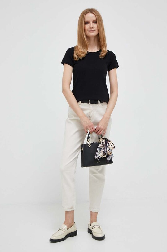 Хлопковая футболка United Colors of Benetton 1091D1M10.100 чёрный AA00