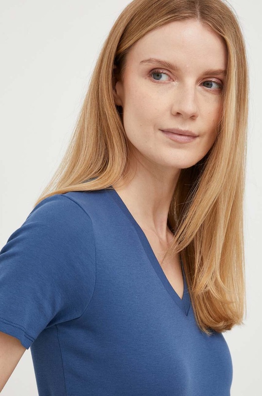United Colors of Benetton t-shirt bawełniany niebieski 3GA2E4230.217.