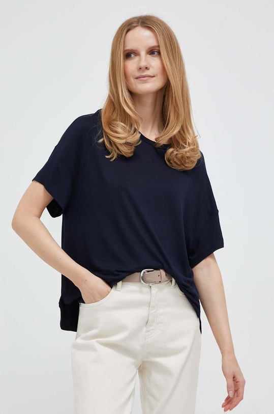 Tričko United Colors of Benetton tmavomodrá 3Z12D101X.016