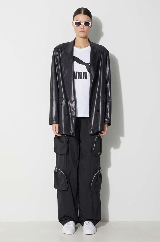 Βαμβακερό μπλουζάκι Puma Classic Logo Tee 530076.02 λευκό AW23