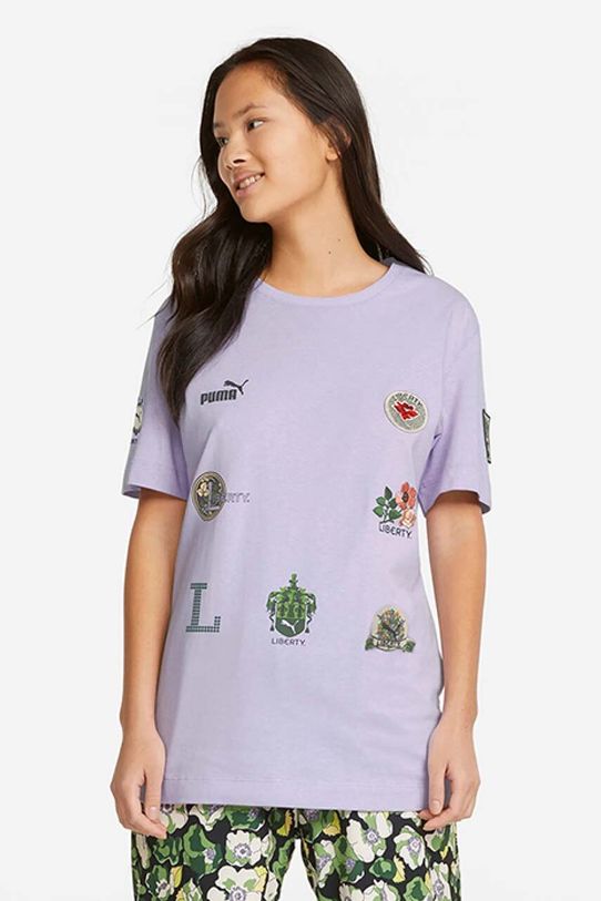 Bavlněné tričko Puma Puma x Liberty Badge Tee