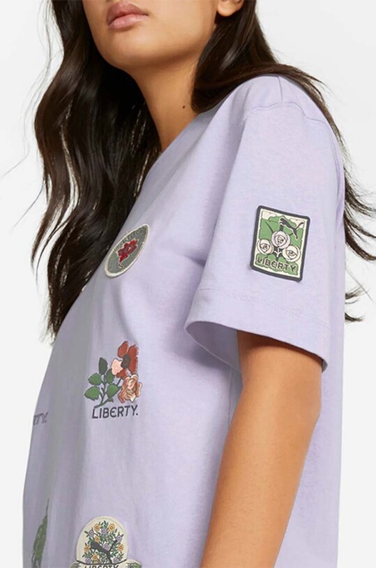 Puma cotton t-shirt Puma x Liberty Badge Tee 534049.80 violet