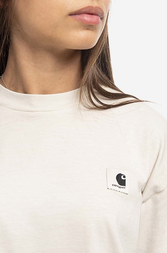 Carhartt WIP cotton longsleeve top beige I029962.NATURAL