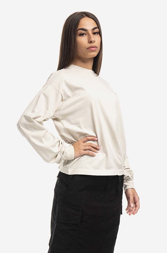 Carhartt WIP cotton longsleeve top I029962.NATURAL beige