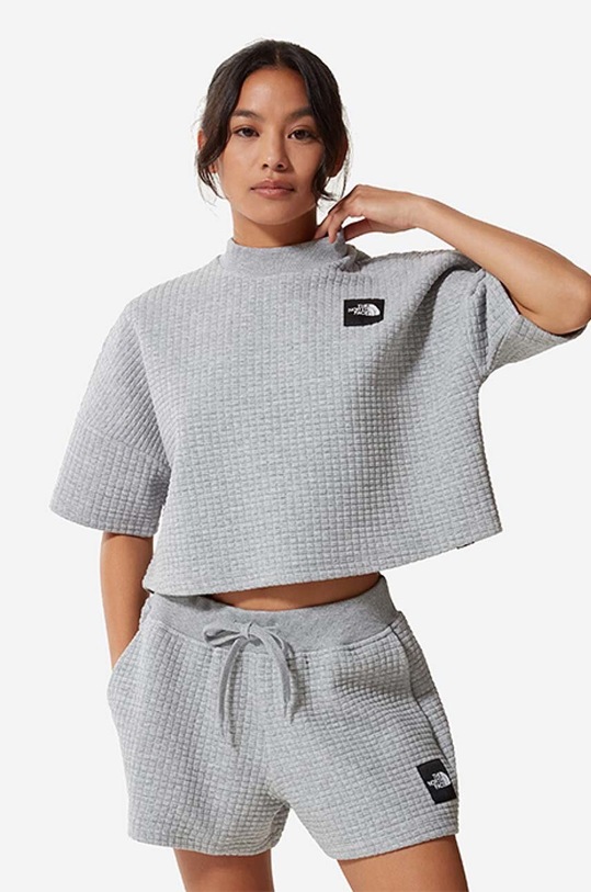 The North Face t-shirt Mhysa Elev Top relaxed gray NF0A7R24DYX