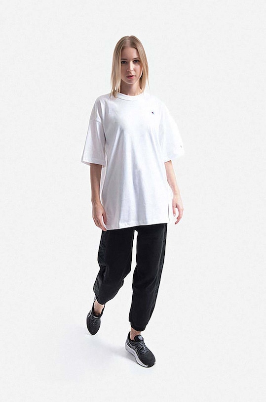 Champion t-shirt bawełniany 114131 biały AA00