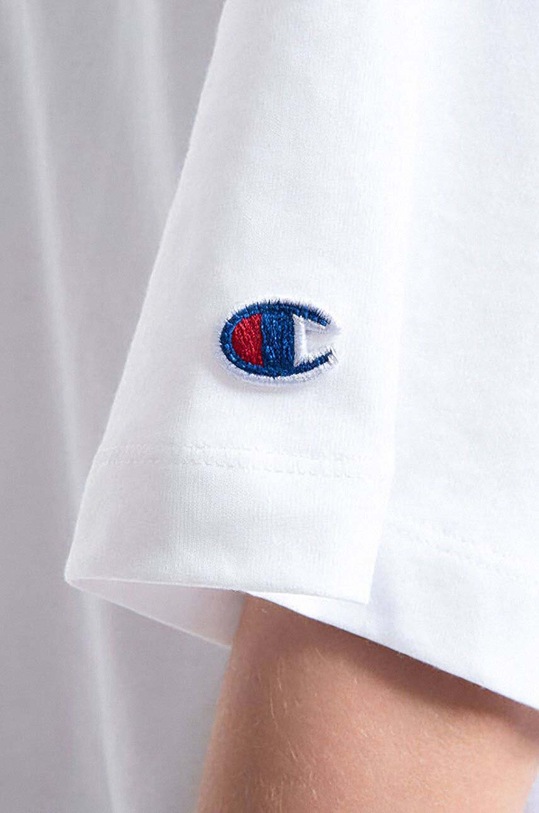 Champion t-shirt bawełniany biały 114131