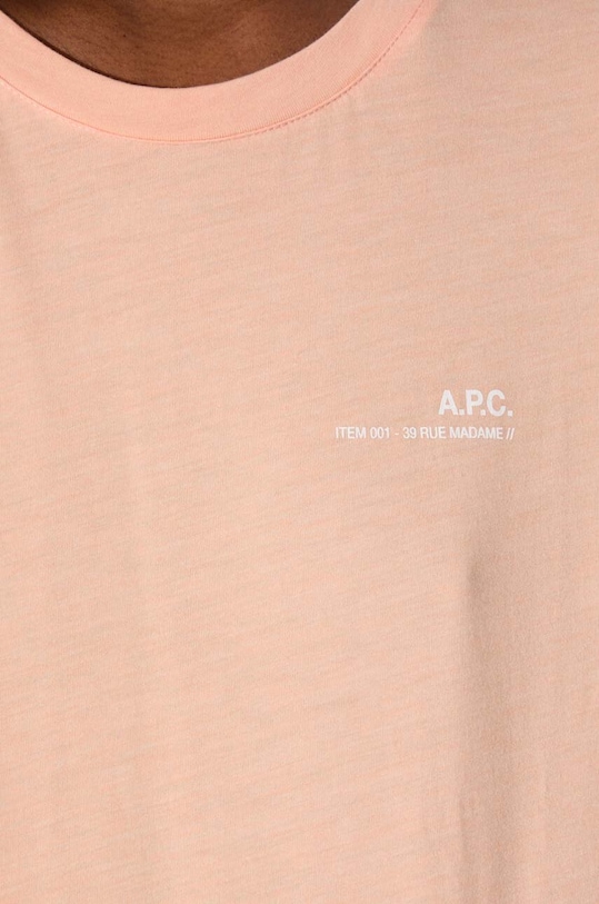 Tričko A.P.C. COEVS.F26012 oranžová