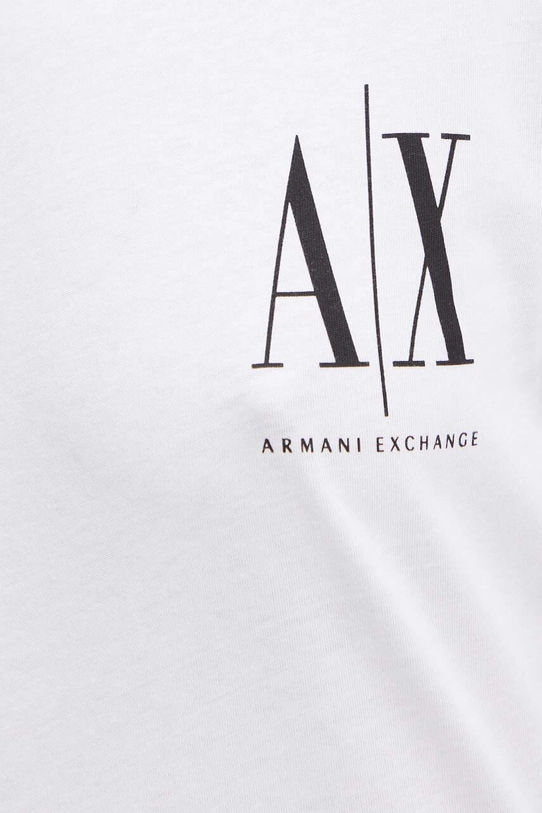 Хлопковый лонгслив Armani Exchange 8NYTLX.YJG3Z.NOS белый