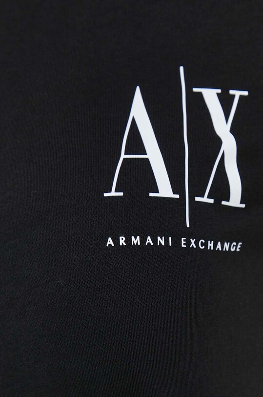 Хлопковый лонгслив Armani Exchange 8NYTLX.YJG3Z.NOS чёрный