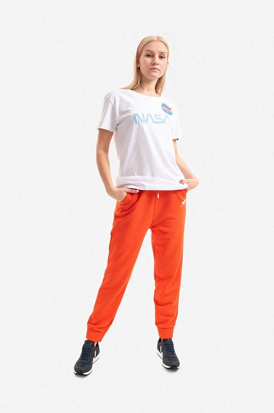 Alpha Industries cotton T-shirt NASA PM 198053.574 white AA00