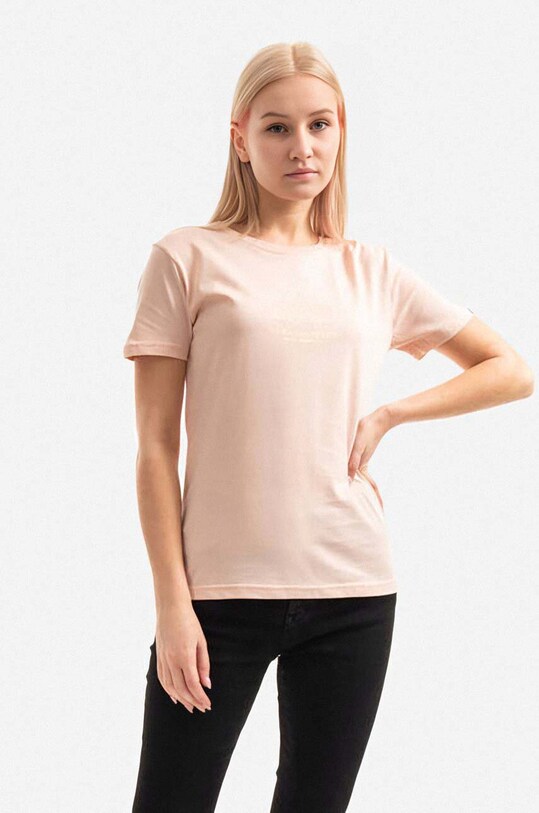 Bavlnené tričko Alpha Industries Basic T ML Foil Print Wmn 106061.640