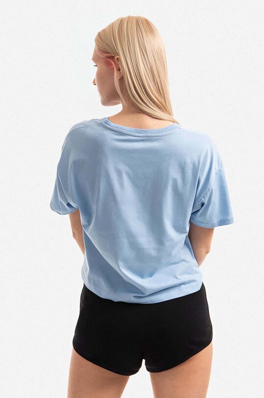 Odzież Alpha Industries t-shirt bawełniany Basic T COS ML Foil Print Wmn 106062.513 niebieski