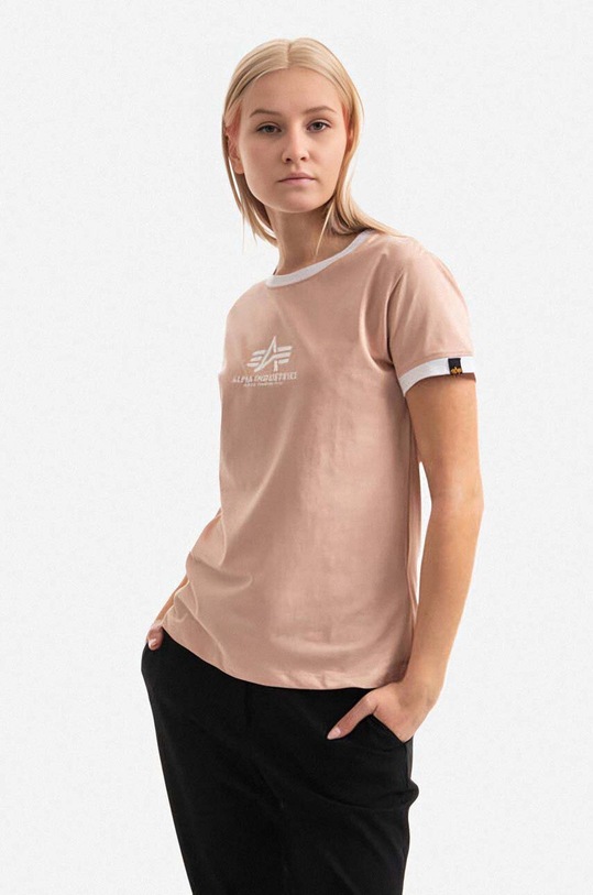 Alpha Industries T-shirt Basic T Contrast ML Wmn 106066.640