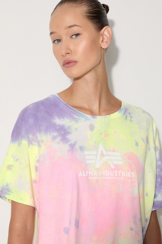 Alpha Industries t-shirt bawełniany Basic Tee Batik COS Wmn różowy 116083.536