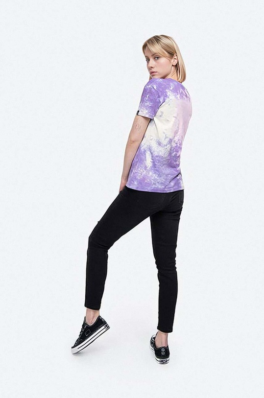 Oblečení Bavlněné tričko Alpha Industries Basic Tee Batik Wmn 116084.536 růžová