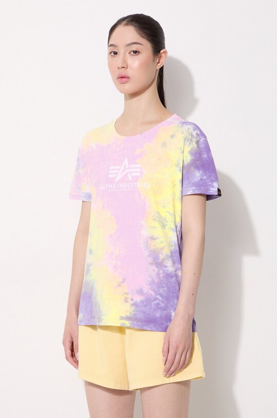Odzież Alpha Industries t-shirt bawełniany Basic Tee Batik Wmn 116084.536 różowy