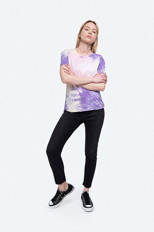Bavlněné tričko Alpha Industries Basic Tee Batik Wmn 116084.536