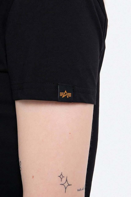 Alpha Industries t-shirt bawełniany Nasa Pm T Wmn 198053.373 czarny