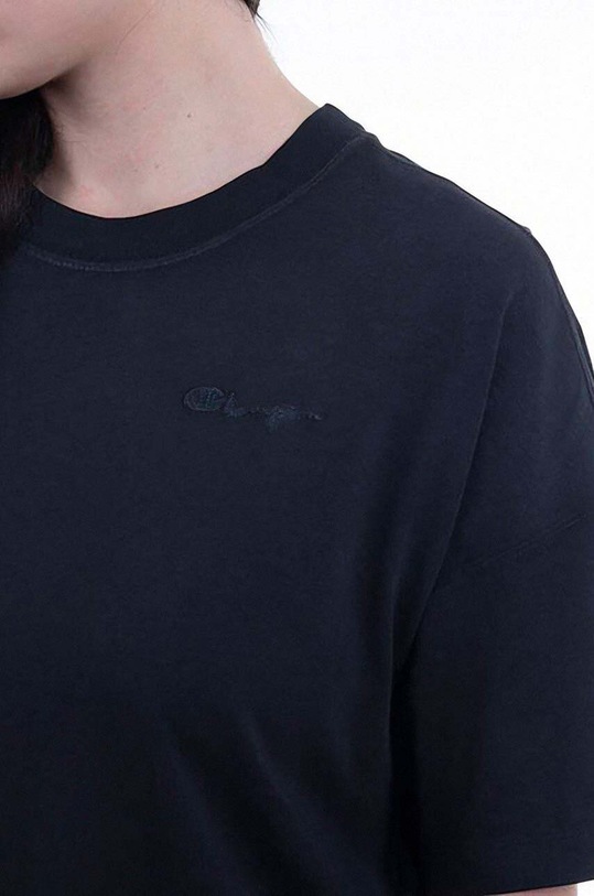 Odzież Champion t-shirt bawełniany 113382 czarny