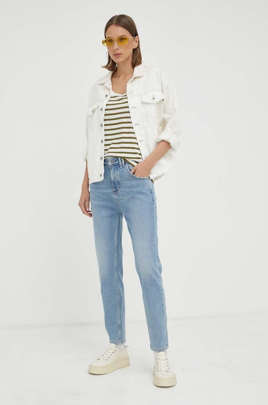 Bavlnené tričko Marc O'Polo M06206751079 zelená AA00