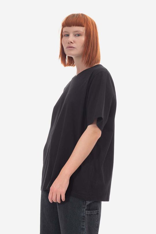 Βαμβακερό μπλουζάκι Woolrich Woolrich Logo T-shirt CFWWTE0070FRUT2926 100 CFWWTE0070FRUT2926 μαύρο