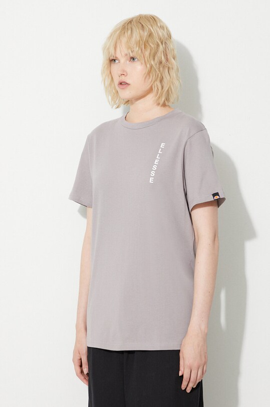 Хлопковая футболка Ellesse серый SGR17777