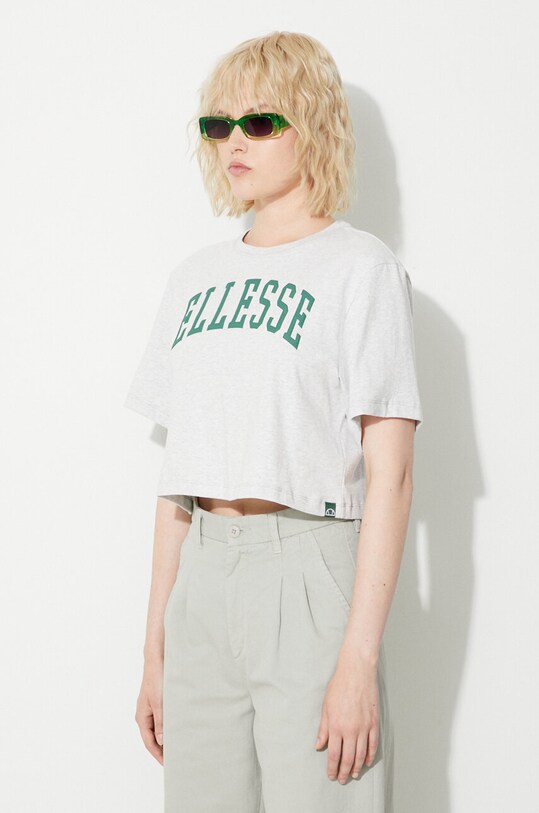 Хлопковая футболка Ellesse серый SGR17855