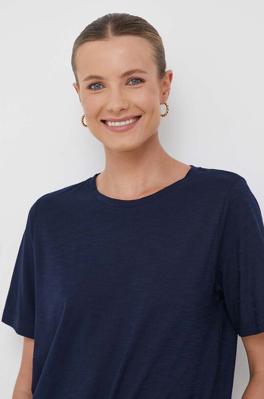 Хлопковая футболка United Colors of Benetton хлопок тёмно-синий 3BVXD102P.016