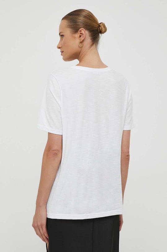 Oblečenie Bavlnené tričko United Colors of Benetton 3BVXD102P.101 biela