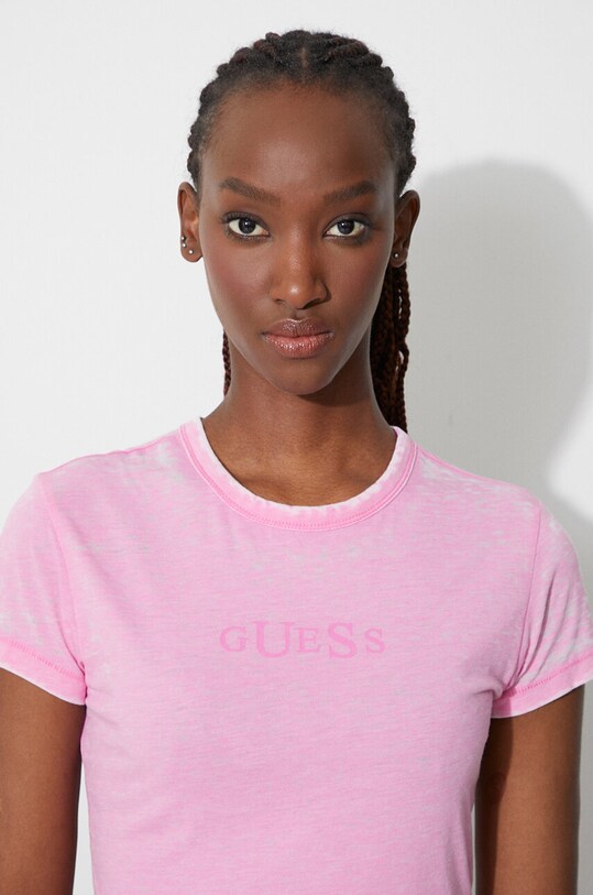 Guess U.S.A. t-shirt W2BP00.KBAXO różowy