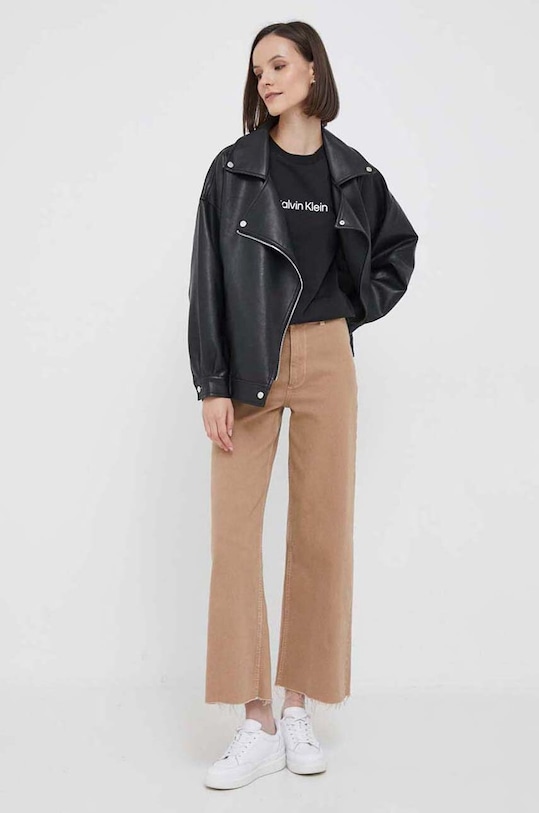 Хлопковая футболка Calvin Klein K20K205448.NOS чёрный AA00