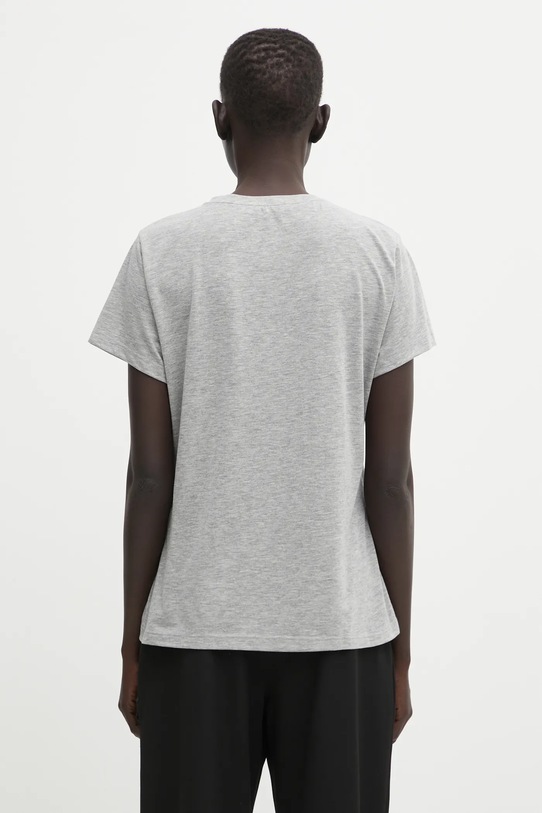 Одежда Хлопковая футболка Samsoe Samsoe F00012050 серый