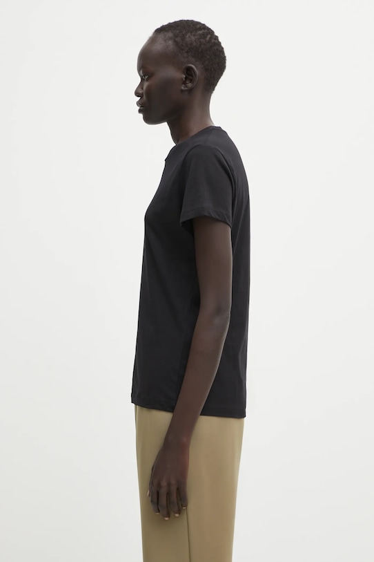 Pamučna majica Samsoe Samsoe F00012050 crna AA00