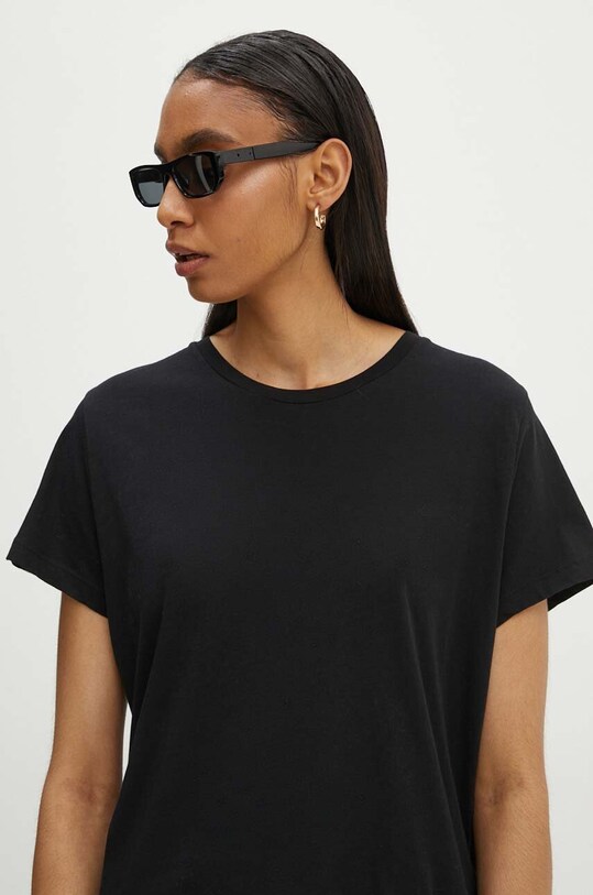 Samsoe Samsoe tricou din bumbac negru F00012050