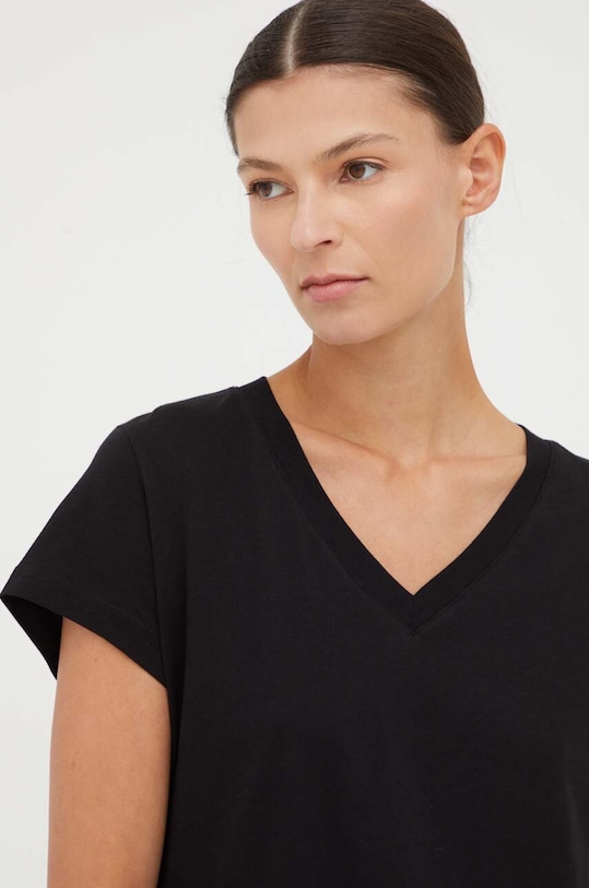 Одяг Бавовняна футболка Samsoe Samsoe F00012028 чорний