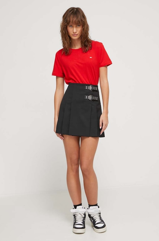 Tommy Jeans tricou din bumbac DW0DW14616.NOS rosu AA00