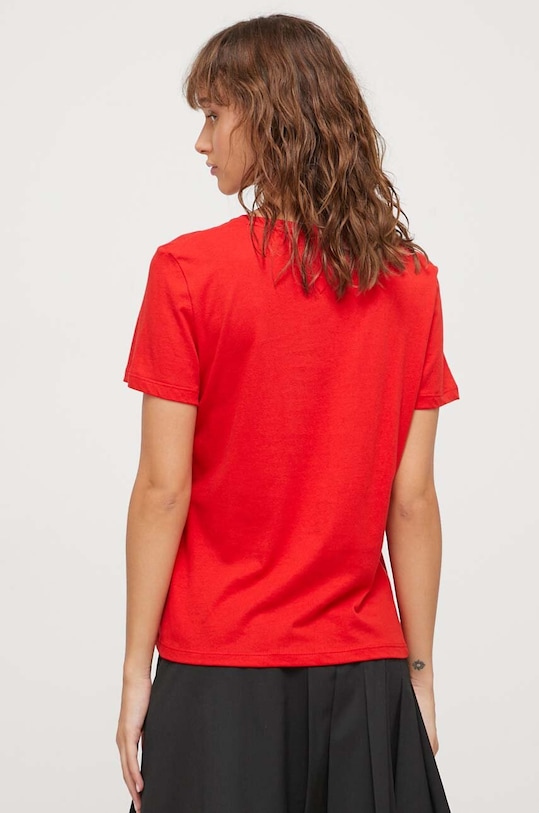 Îmbrăcăminte Tommy Jeans tricou din bumbac DW0DW14616.NOS rosu