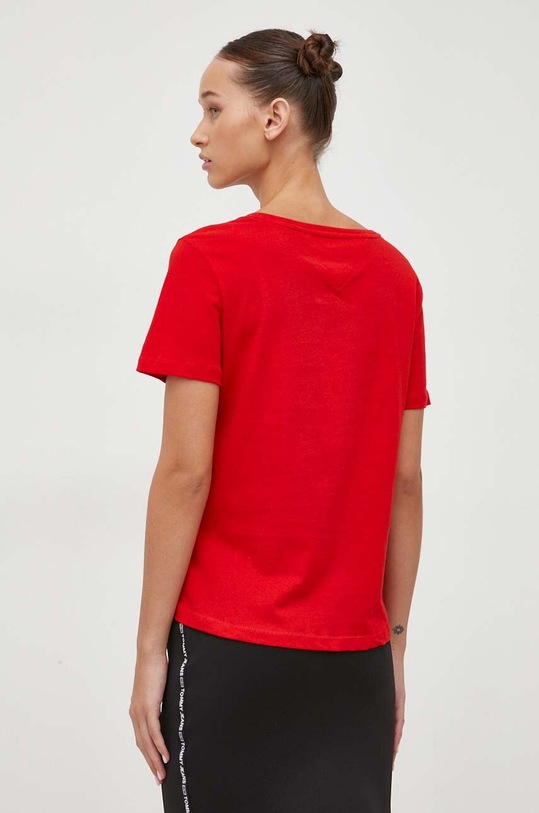 Îmbrăcăminte Tommy Jeans tricou din bumbac DW0DW14617.NOS rosu