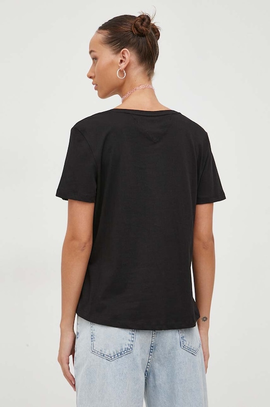 Îmbrăcăminte Tommy Jeans tricou din bumbac DW0DW14617.NOS negru