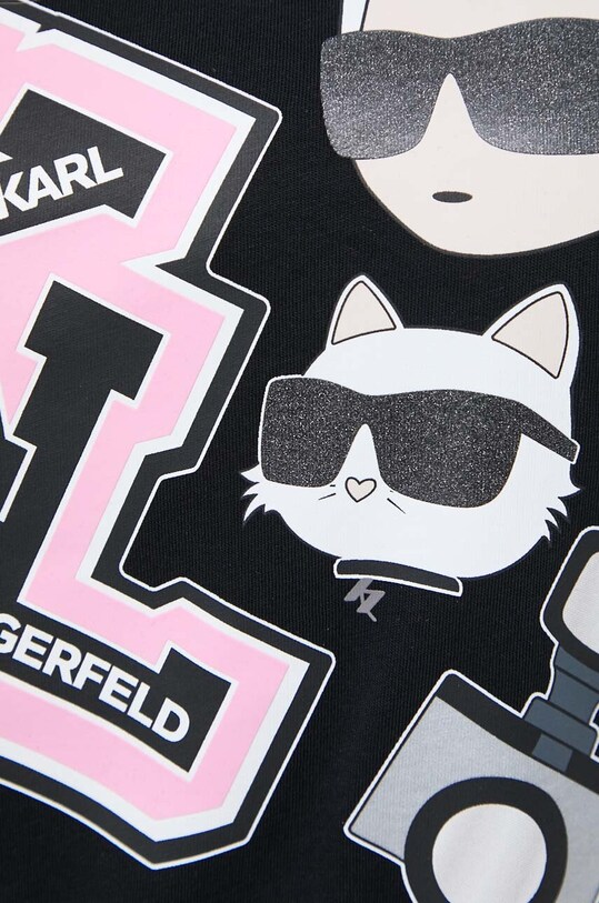 Karl Lagerfeld t-shirt bawełniany 240W1727 czarny