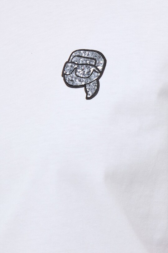 Pamučna majica Karl Lagerfeld 240W1722 bijela