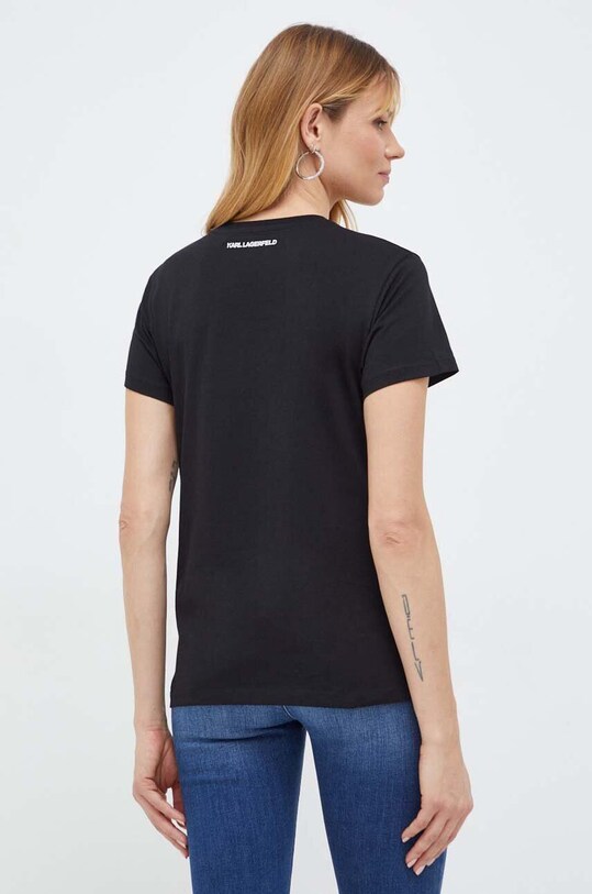 Îmbrăcăminte Karl Lagerfeld tricou din bumbac 240W1722 negru