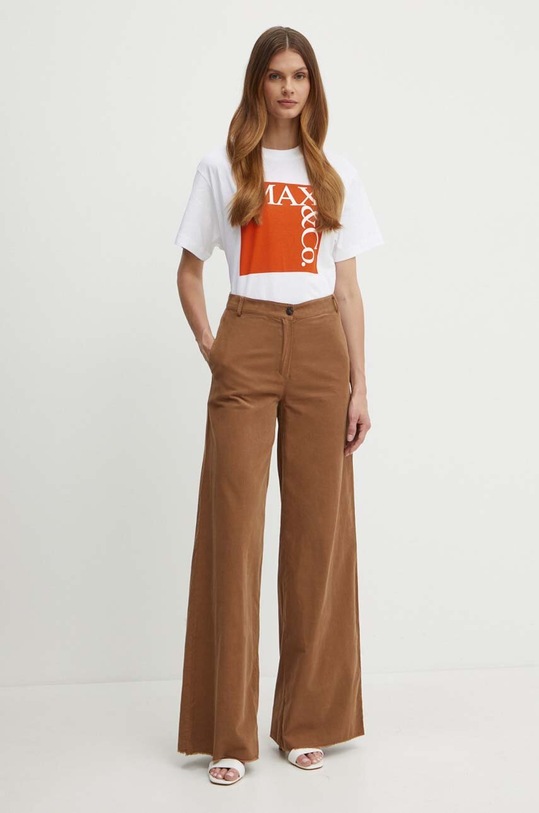 Bavlněné tričko MAX&Co. 2418971024200 bílá AA00