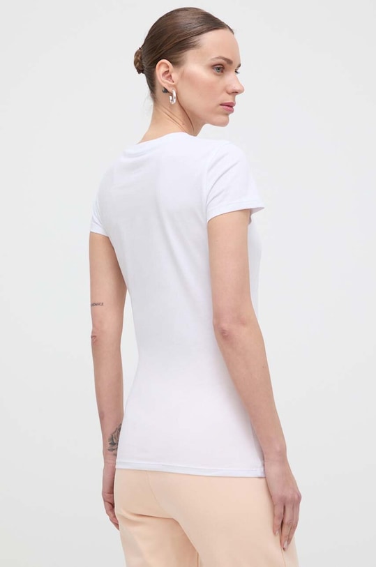 Oblečenie Bavlnené tričko Armani Exchange 8NYTAB.YJG3Z.NOS biela