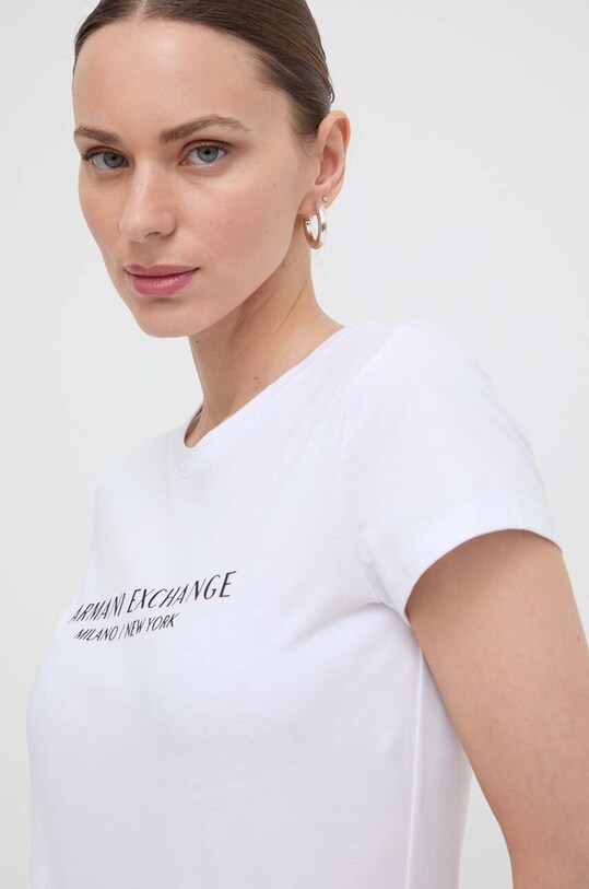 Хлопковая футболка Armani Exchange белый 8NYTAB.YJG3Z.NOS